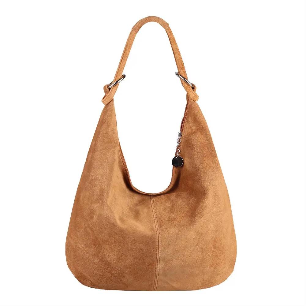 Made in Italy Damen XXL Ledertasche Wildleder Shopper Tasche Vatertagsangebot