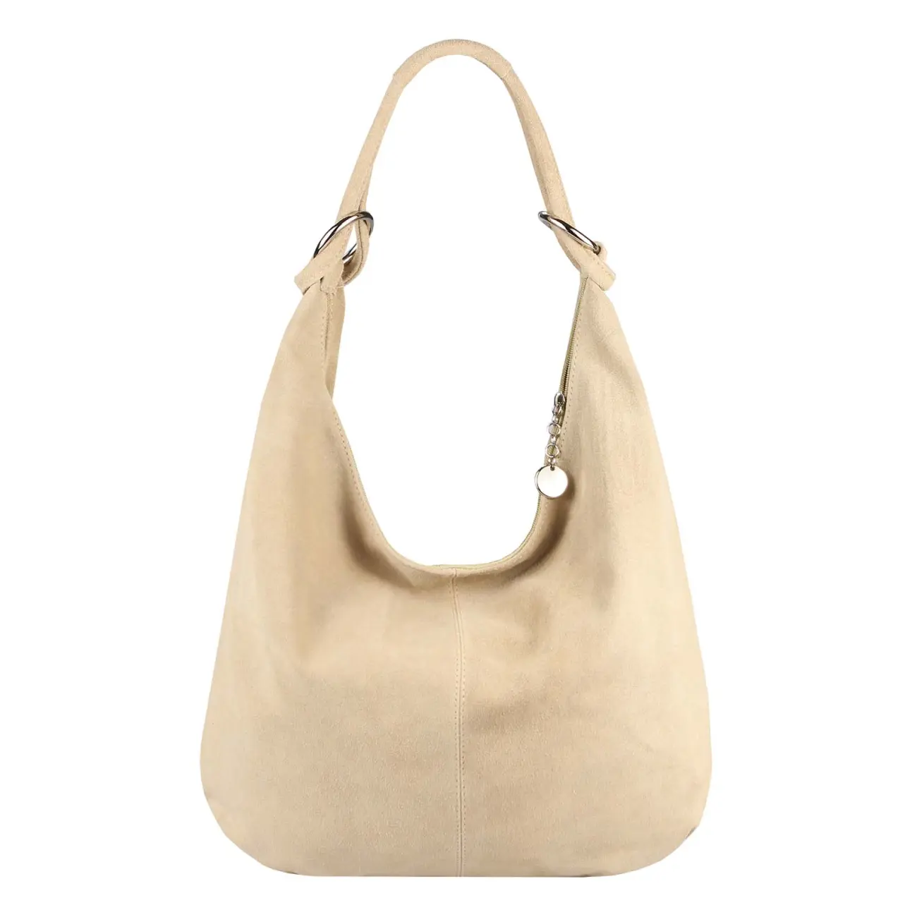 Made in Italy Damen XXL Ledertasche Wildleder Shopper Tasche Vatertagsangebot