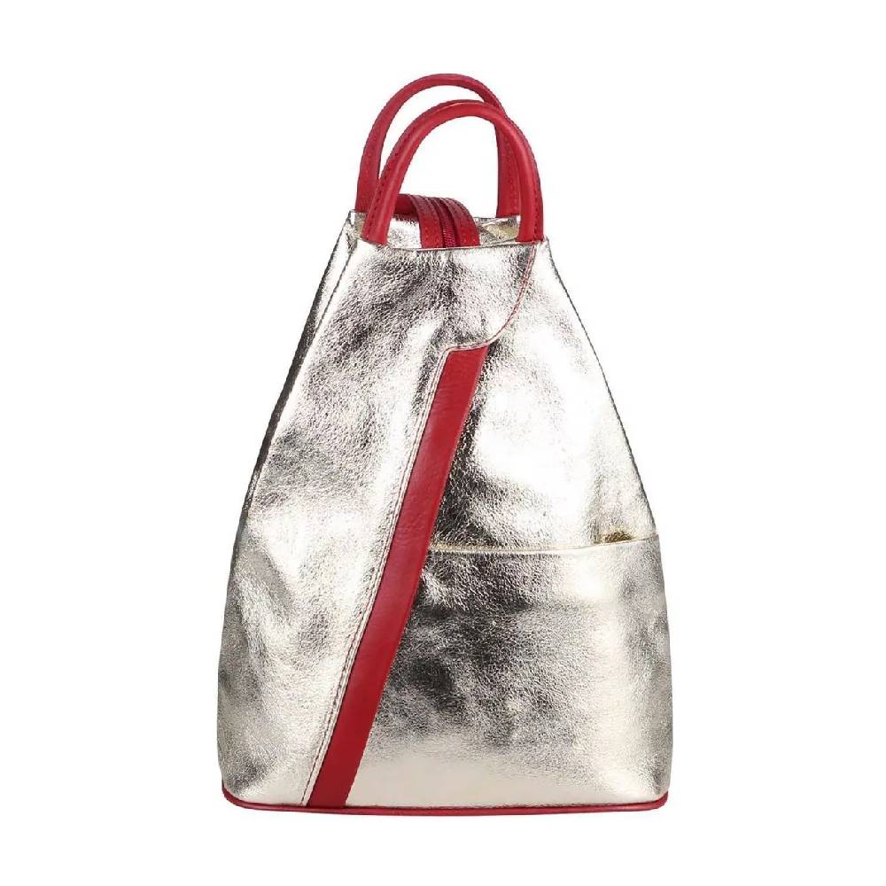 Made in Italy Damen echt Leder Rucksack Backpack Lederrucksack Jubiläumsangebot