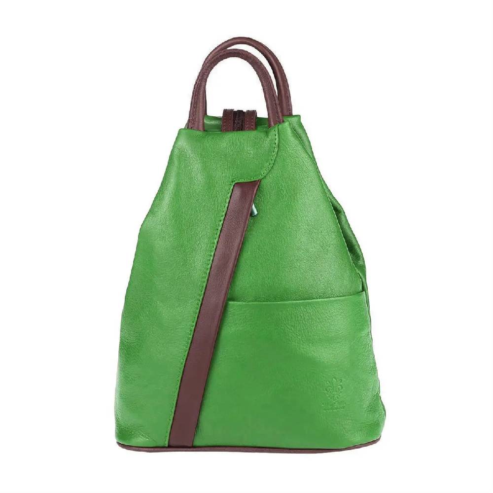 Made in Italy Damen echt Leder Rucksack Backpack Lederrucksack Jubiläumsangebot