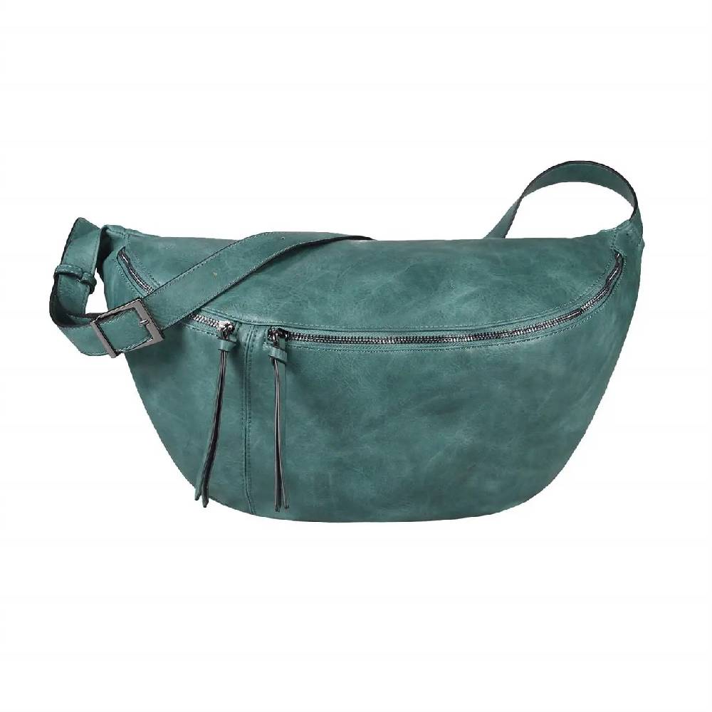 XXL Tasche Bauchtasche Hüfttasche Crossbody Schultertasche Umhängetasche Kunstleder Gürteltasche Crossover Slingntasche Unisex Bag Neueste Mode
