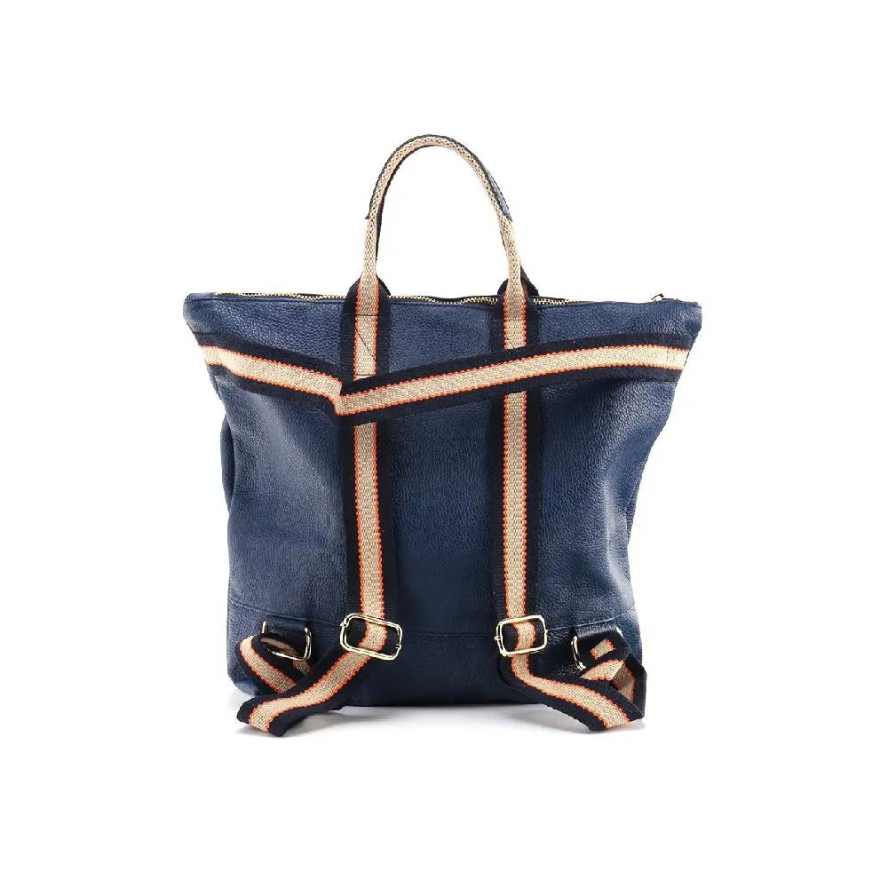 OBC Made in Italy XXL Damen Leder Rucksack Tasche Shopper Handtasche Schultertasche Cityrucksack Daypack Ledertasche Freizeitrucksack Online Outlet