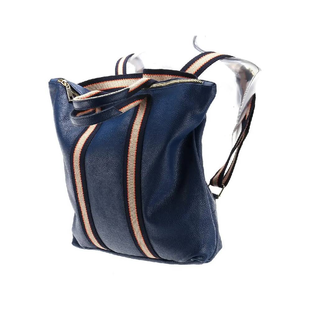 OBC Made in Italy XXL Damen Leder Rucksack Tasche Shopper Handtasche Schultertasche Cityrucksack Daypack Ledertasche Freizeitrucksack Online Outlet