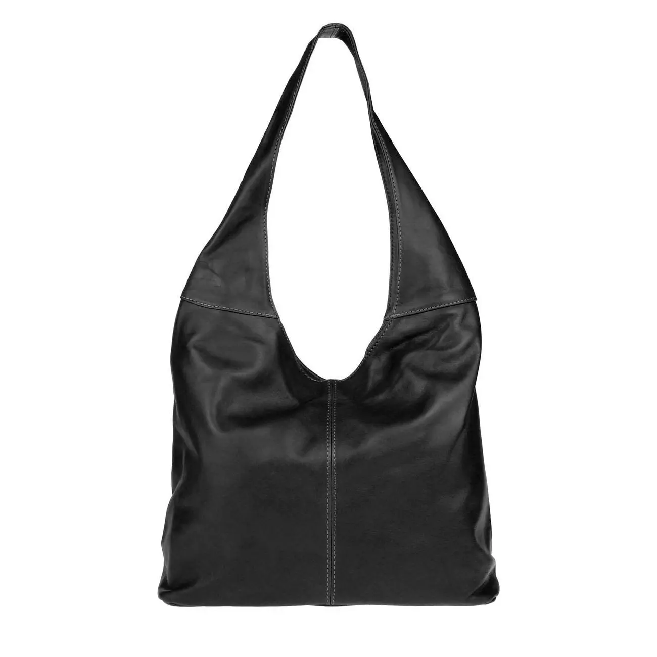 OBC Made in Italy Damen Leder Tasche Shopper Schultertasche Umhängetasche Handtasche Beuteltasche Hobo Bag Ledertasche Nappaleder Blitzangebot