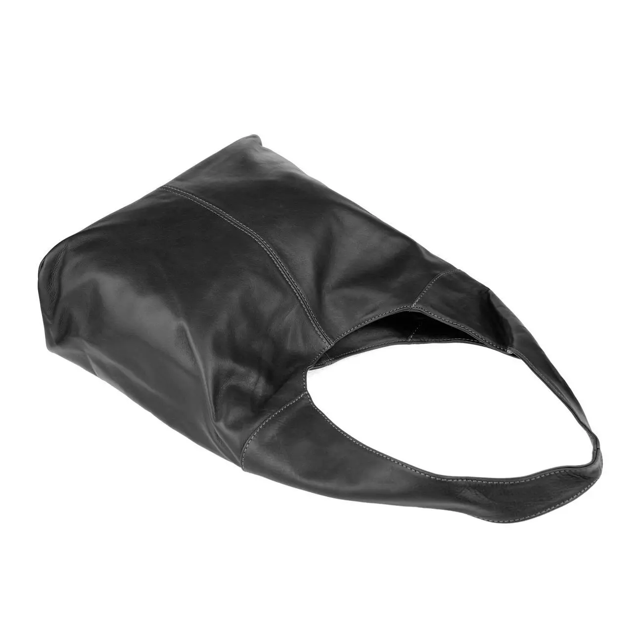 OBC Made in Italy Damen Leder Tasche Shopper Schultertasche Umhängetasche Handtasche Beuteltasche Hobo Bag Ledertasche Nappaleder Blitzangebot