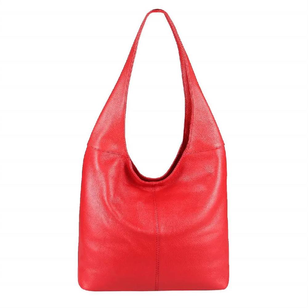 OBC Made in Italy Damen Leder Tasche Shopper Schultertasche Umhängetasche Handtasche Beuteltasche Hobo Bag Ledertasche Nappaleder Blitzangebot