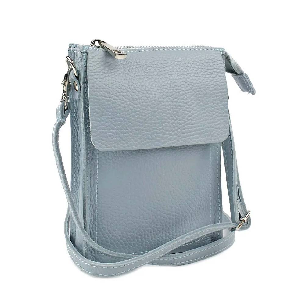 OBC Made in Italy Damen Leder Smartphone Tasche Schultertasche Handytasche Minibag Umhängetasche Geldtasche Ledertasche Crossbody Abendtasche Neuheiten