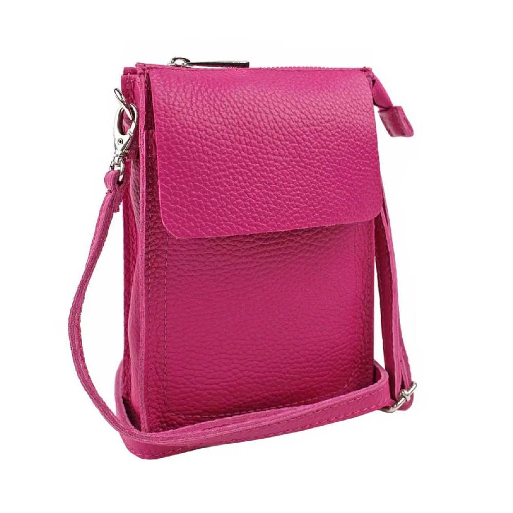 OBC Made in Italy Damen Leder Smartphone Tasche Schultertasche Handytasche Minibag Umhängetasche Geldtasche Ledertasche Crossbody Abendtasche Neuheiten