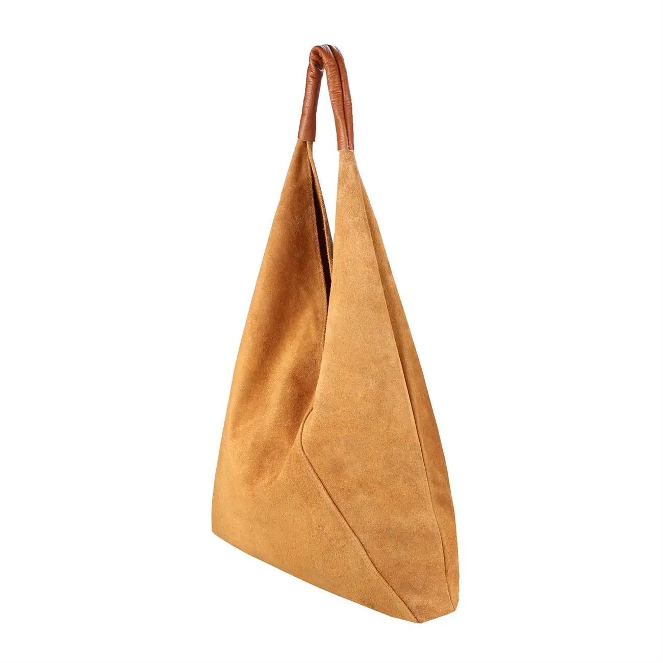 OBC Made in Italy Damen XXL Leder Tasche Handtasche Wildleder Shopper Schultertasche Tägliche Deals