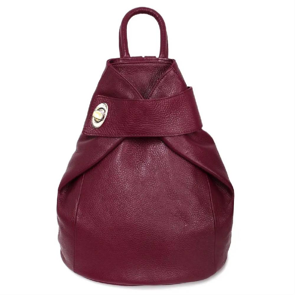 OBC Made in Italy Damen echt Leder Rucksack Daypack Lederrucksack Tasche Schultertasche Ledertasche Handgepäck Nappaleder Reiserucksack Shopper Riesige Ersparnisse