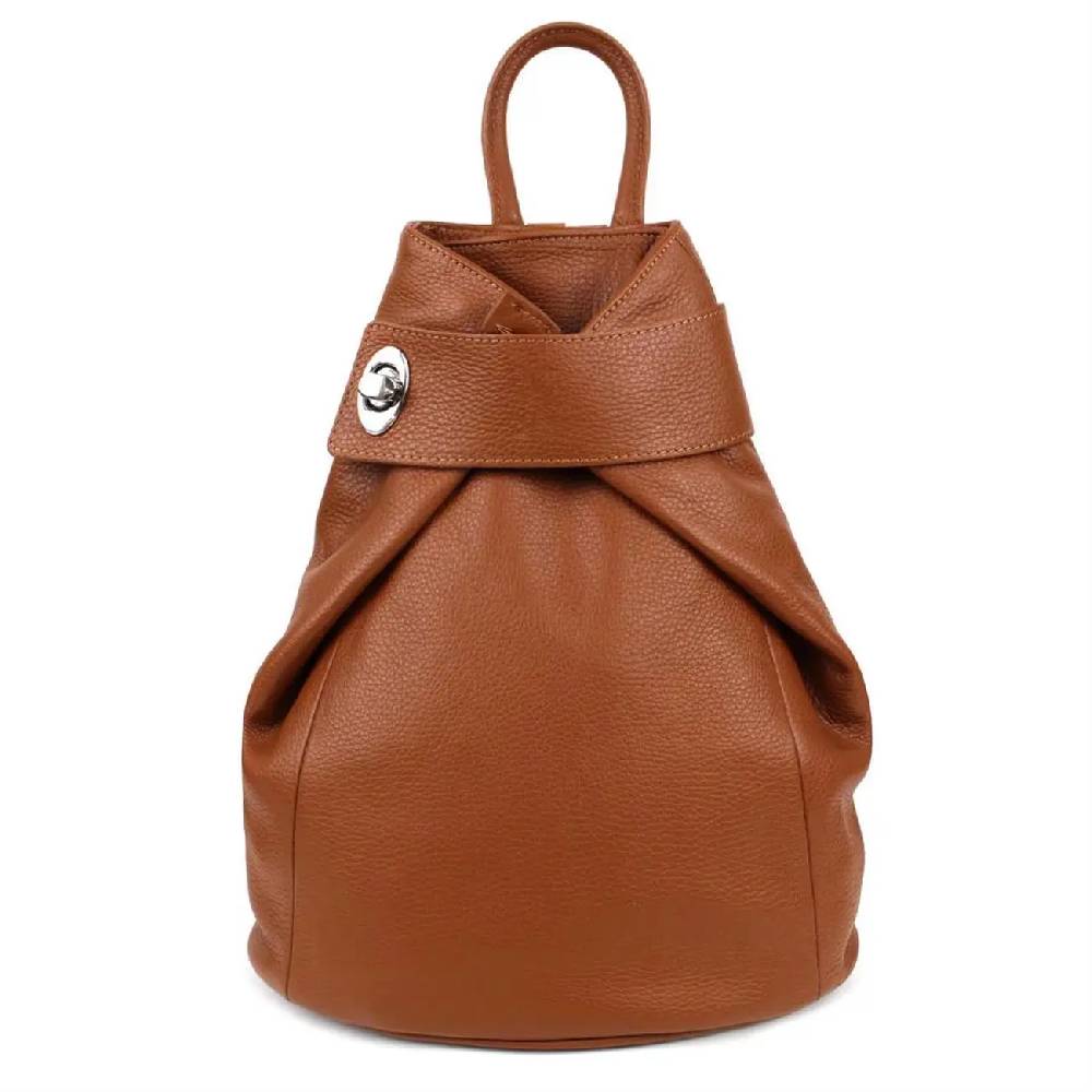 OBC Made in Italy Damen echt Leder Rucksack Daypack Lederrucksack Tasche Schultertasche Ledertasche Handgepäck Nappaleder Reiserucksack Shopper Riesige Ersparnisse