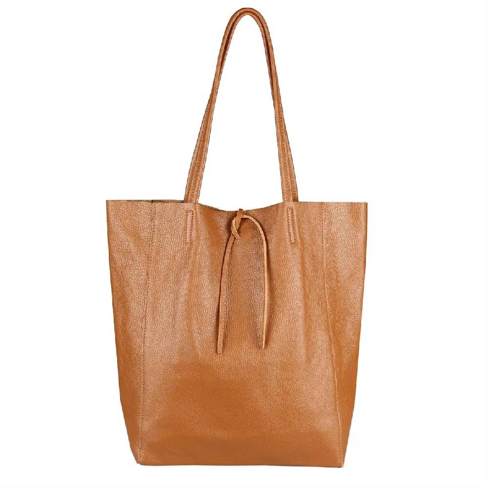 OBC Made in Italy DAMEN LEDER TASCHE DIN-A4 Shopper Schultertasche Henkeltasche Tote Bag VIP-Rabatte