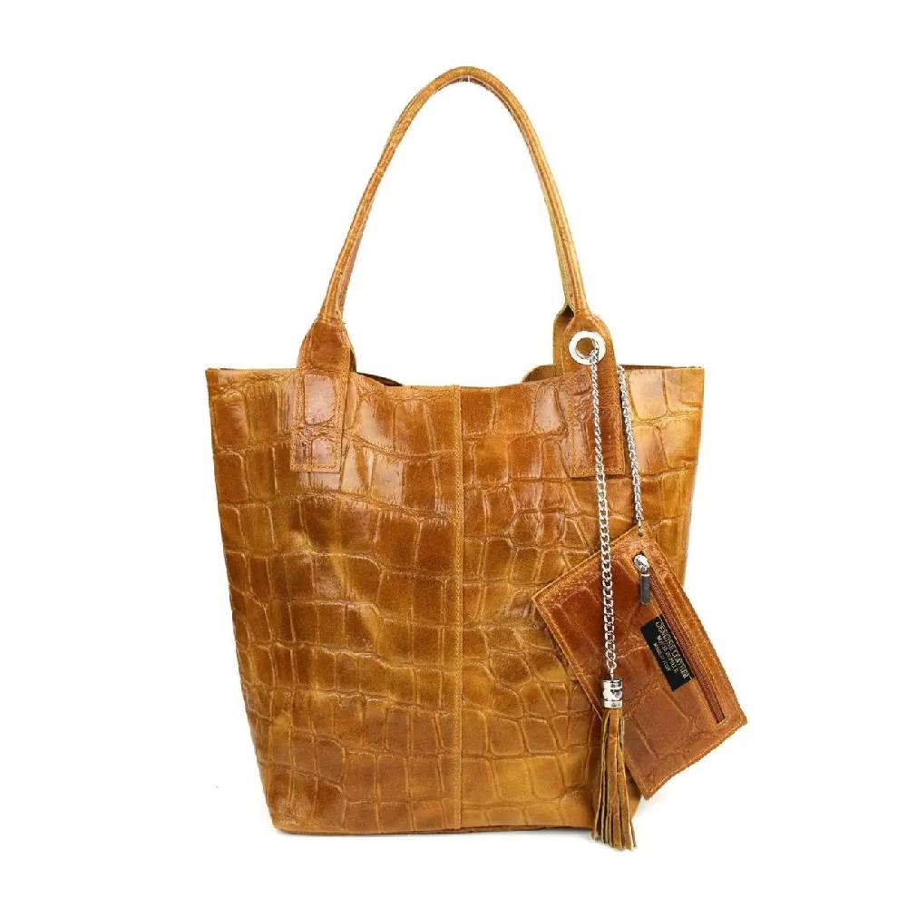 MADE IN ITALY DAMEN XXL LEDER TASCHE Wildleder Shopper Schultertasche + Schmucktasche Tiefpreis