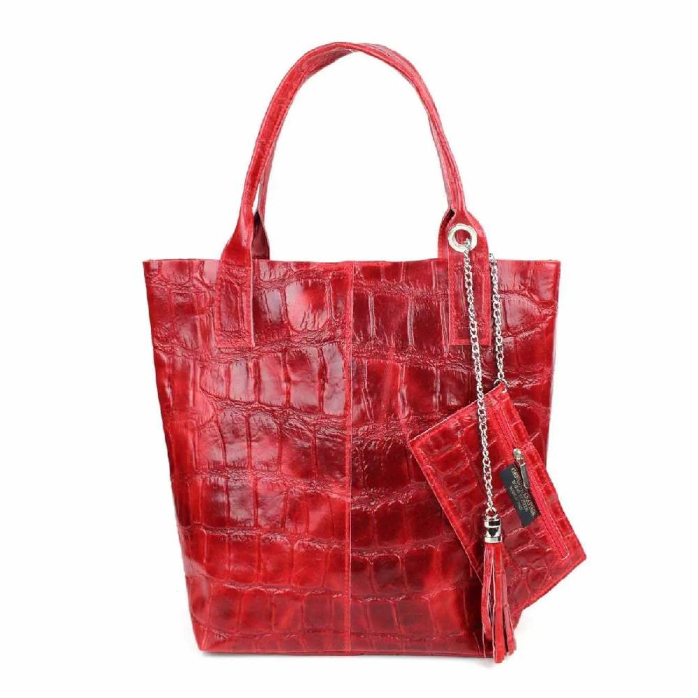 MADE IN ITALY DAMEN XXL LEDER TASCHE Wildleder Shopper Schultertasche + Schmucktasche Tiefpreis