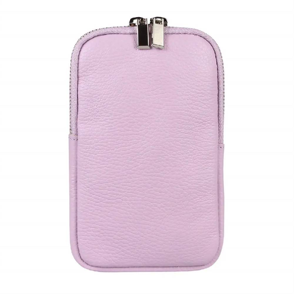 OBC Made in Italy Damen Leder Smartphone Tasche Umhängetasche Schultertasche Handytasche Minibag Geldtasche Ledertasche Crossbody Abendtasche Super Sparpreis