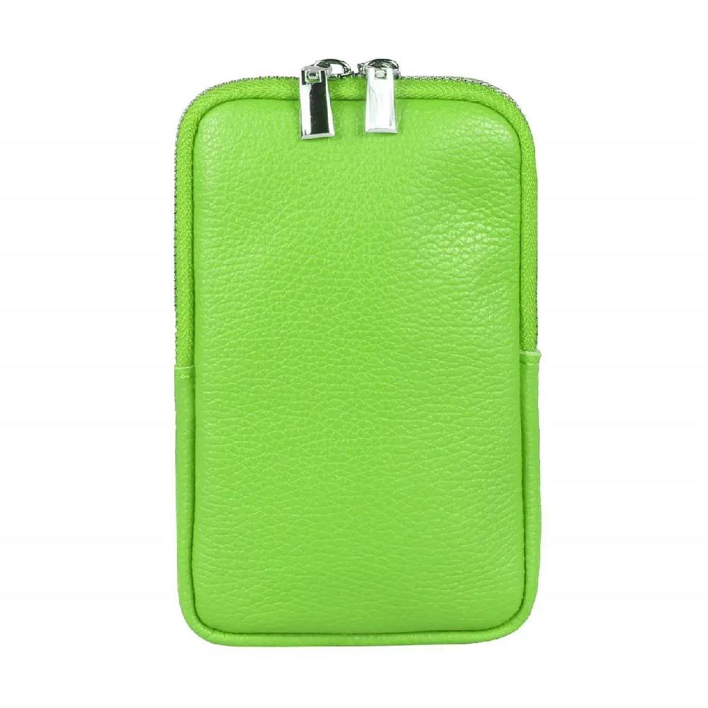 OBC Made in Italy Damen Leder Smartphone Tasche Umhängetasche Schultertasche Handytasche Minibag Geldtasche Ledertasche Crossbody Abendtasche Super Sparpreis