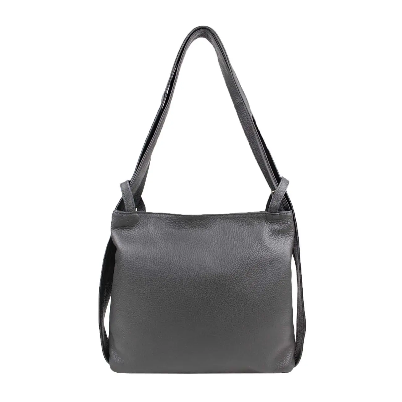 MADE IN ITALY OBC Damen Tasche Rucksack 2in1 Umhängetasche Schultertasche Daypack Rucksacktasche Handtasche Ledertasche klein Wochenangebot