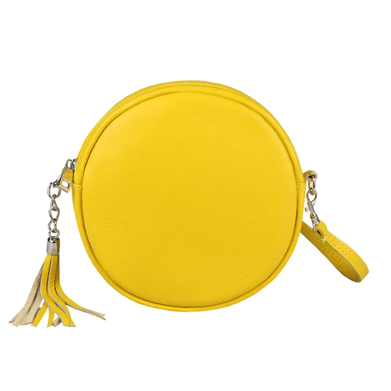 OBC Made in Italy Damen ECHT Leder Tasche Crossbody Runde Schultertasche City Bag Crossover Umhängetasche Clutch Ledertasche Damentasche Minibag Neueste Stile