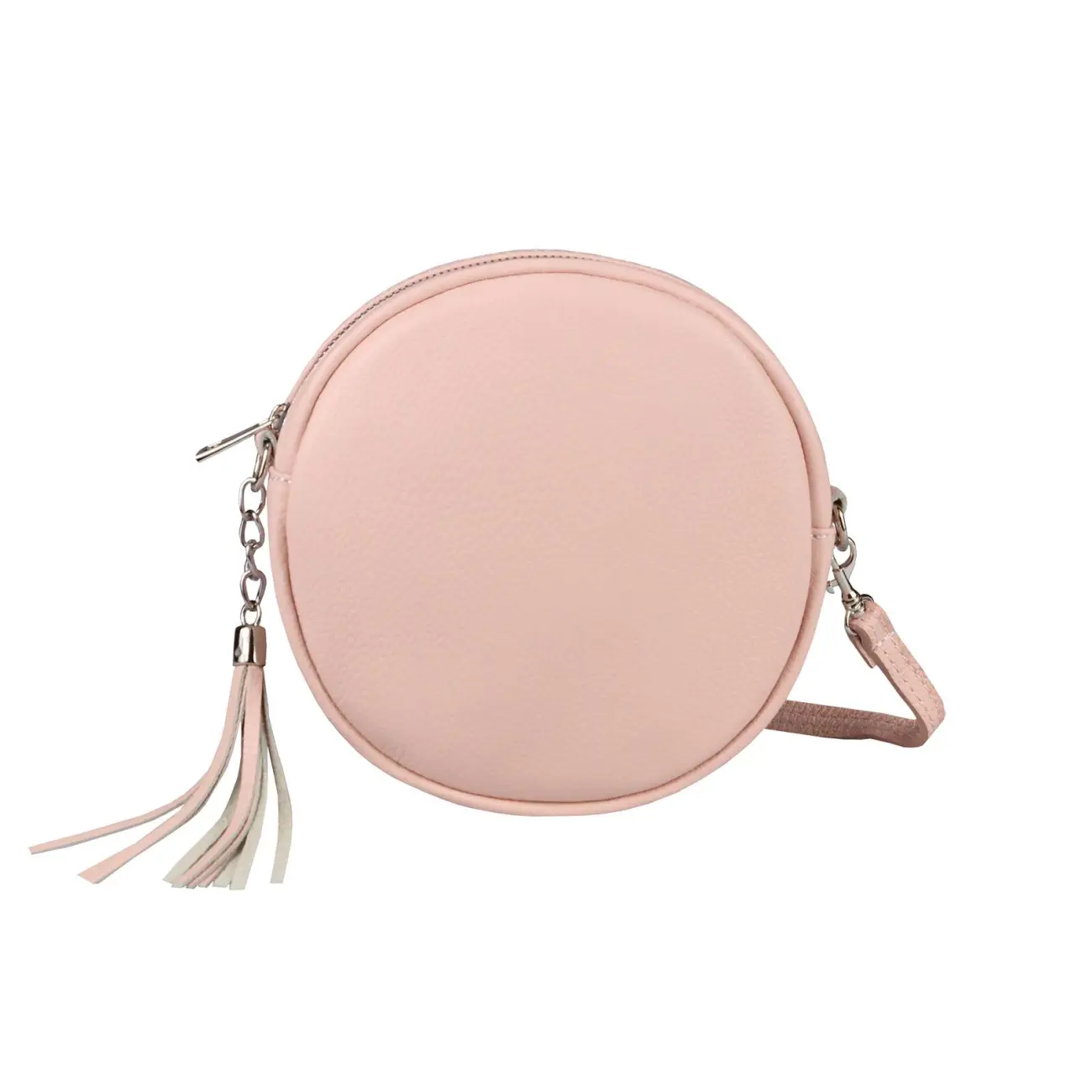 OBC Made in Italy Damen ECHT Leder Tasche Crossbody Runde Schultertasche City Bag Crossover Umhängetasche Clutch Ledertasche Damentasche Minibag Neueste Stile