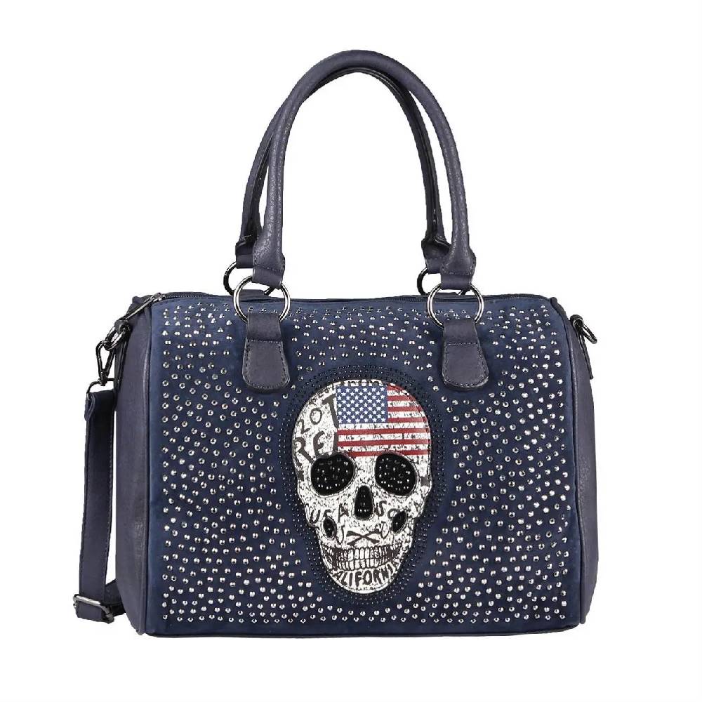 OBC Damen Totenkopf Skull Tasche Schultertasche Rucksack Umhängetasche Handtasche Nur für heute