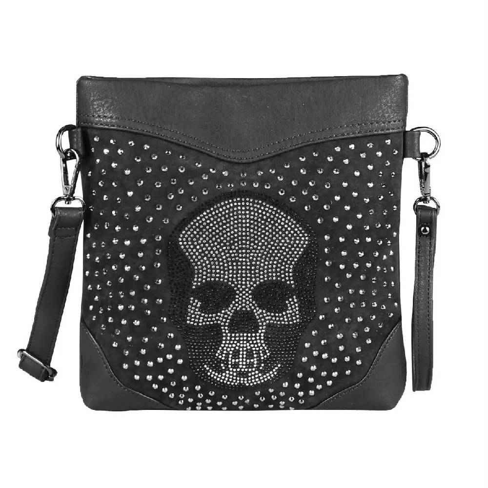 OBC Damen Totenkopf Skull Tasche Schultertasche Rucksack Umhängetasche Handtasche Nur für heute