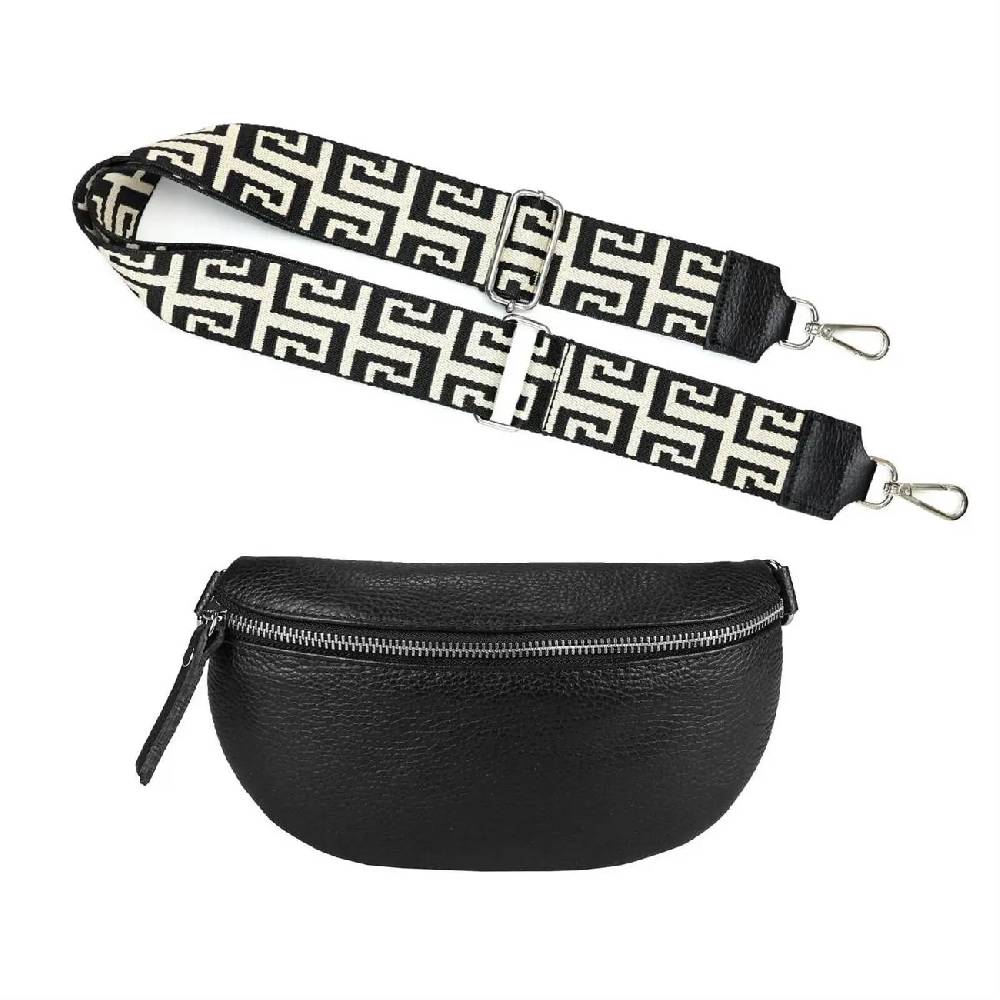 Made in Italy OBC DAMEN SET Gürteltasche + Schultergurt LEDER Crossbody Hüfttasche Bauchtasche Umhängetasche Brusttasche CrossOver Bodybag Schultertasche Handytasche Tasche Bis zu 55% Rabatt