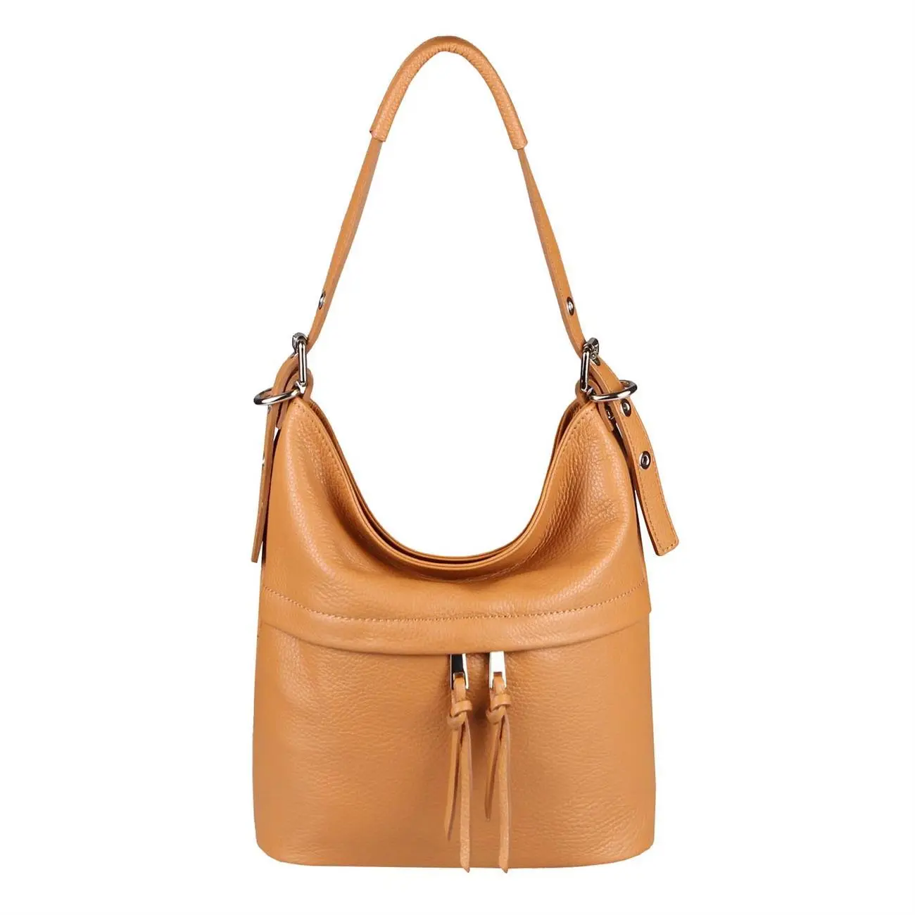Made in Italy DAMEN ECHTLEDER TASCHE Handtasche Umhängetasche Ledertasche Schultertasche Beuteltasche Umhängetasche Cross-Over Kostenloser Versand international