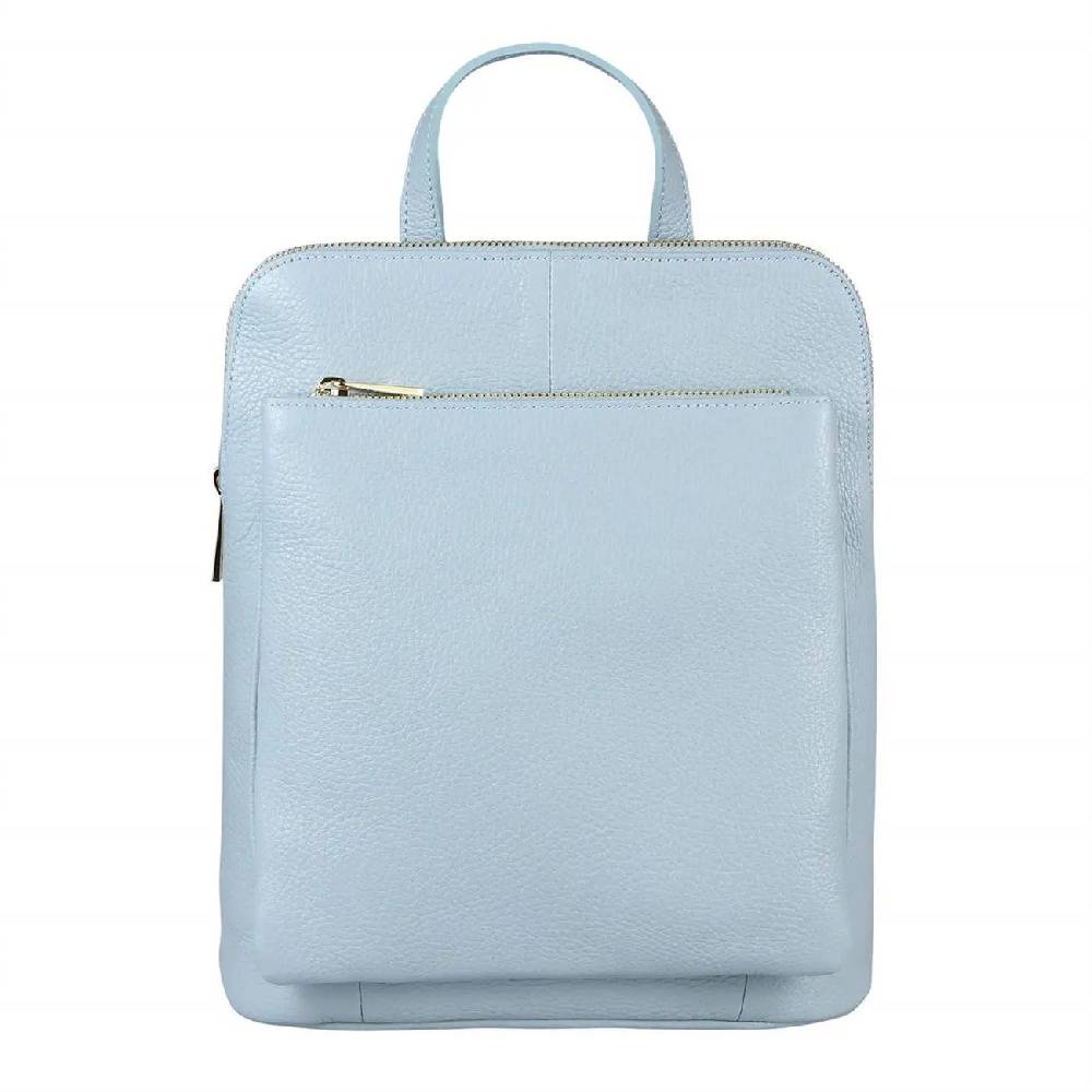 OBC Made in Italy Damen echt Leder Rucksack Daypack Lederrucksack Tasche Schultertasche Ledertasche Handgepäck Nappaleder Fabrikladen