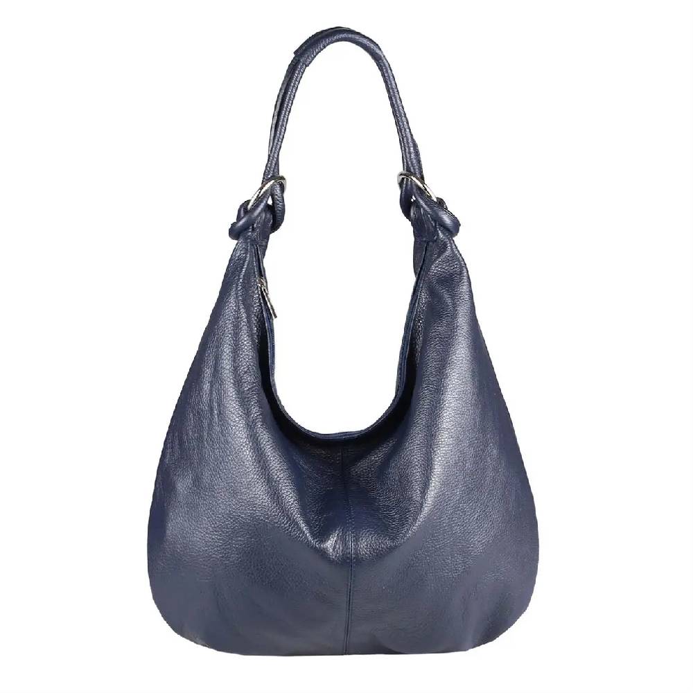 ITALY DAMEN Echt LEDER HAND-TASCHE Schultertasche Shopper Umhängetasche Beuteltasche Metallic Bag Begrenzt auf 3 Tage