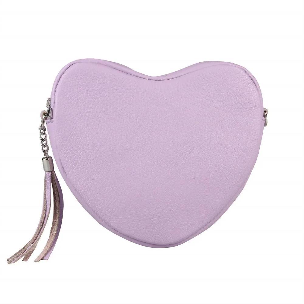 OBC Made in Italy Damen Leder Tasche Crossbody Herztasche Schultertasche Crossover Umhängetasche Clutch Ledertasche Damentasche Online