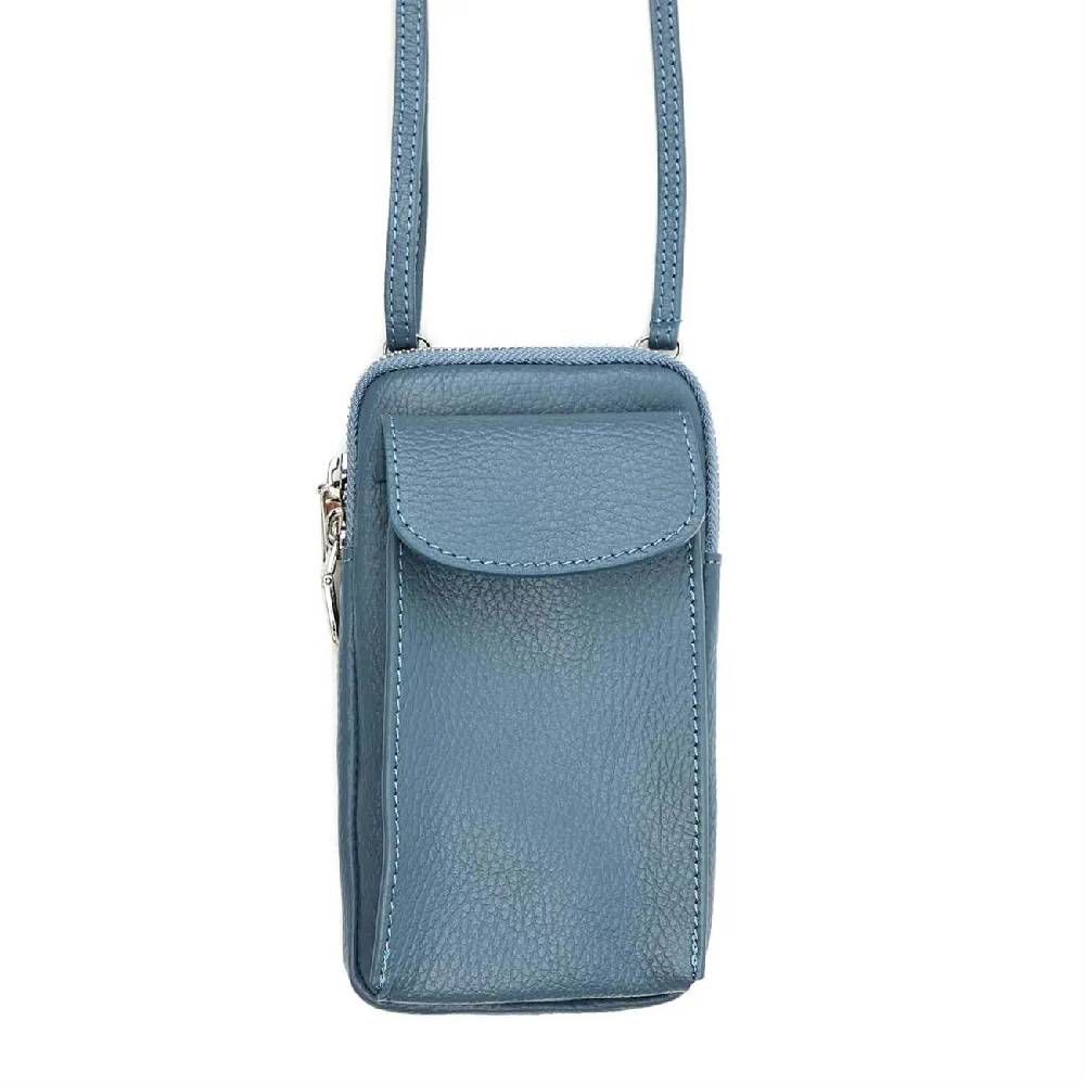 OBC Made in Italy Damen Leder Tasche Handytasche Umhängetasche Geldbörse Schultertasche Brieftasche Smartphone Geldtasche Ledertasche Crossbody Abendtasche Handy bis 6,5 Zoll im Angebot