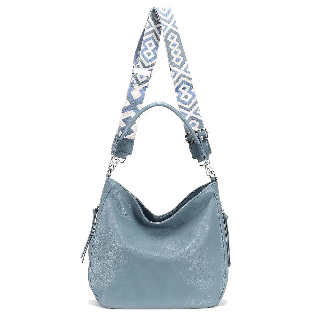 OBC Damen Tasche XXL Shopper Hobo Bag Schultertasche Crossbody Umhängetasche Beuteltasche Handtasche Crossover Leder Optik Kostenloser Versand