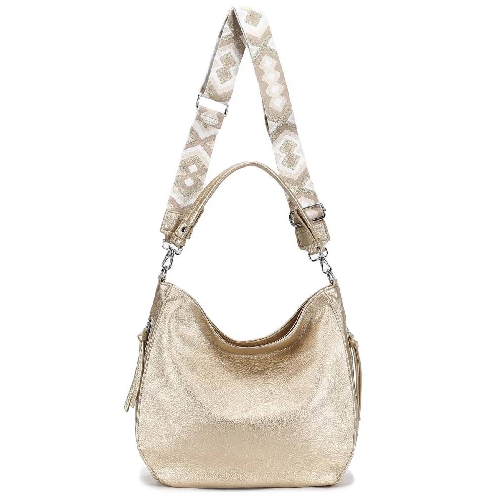 OBC Damen Tasche XXL Shopper Hobo Bag Schultertasche Crossbody Umhängetasche Beuteltasche Handtasche Crossover Leder Optik Kostenloser Versand