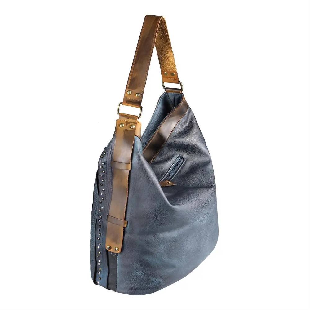 OBC DAMEN TASCHE HANDTASCHE Hobo Bag Schultertasche Nietentasche Shopper Strasssteine Umhängetasche Henkeltasche Beuteltasche Kunst-Leder Günstig kaufen