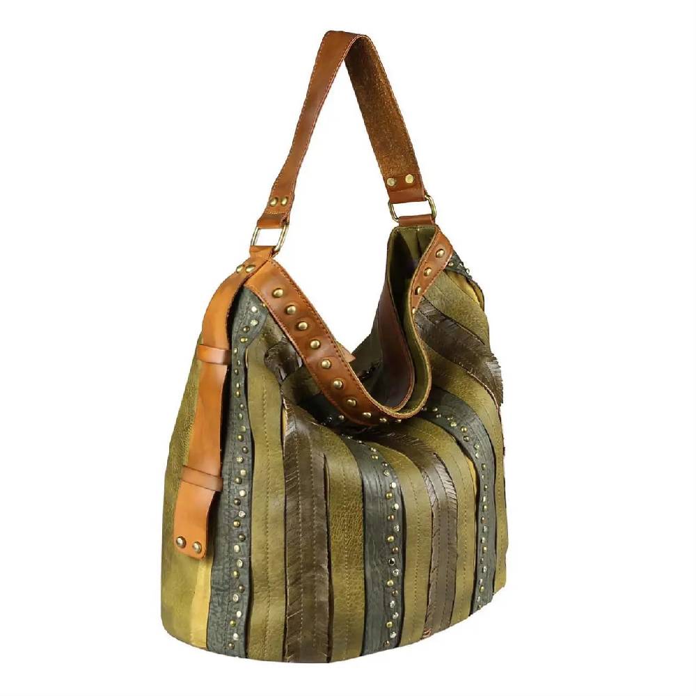 OBC DAMEN TASCHE HANDTASCHE Hobo Bag Schultertasche Nietentasche Shopper Strasssteine Umhängetasche Henkeltasche Beuteltasche Kunst-Leder Günstig kaufen
