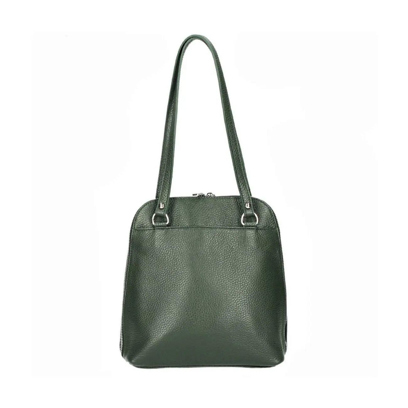 MADE IN ITALY OBC Damen Leder Tasche Rucksack 2in1 Umhängetasche Schultertasche Daypack Rucksacktasche Handtasche Ledertasche Begrenztes Angebot