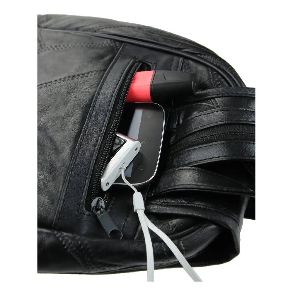 OBC kleiner DAMEN RUCKSACK Cityrucksack echtes Leder Mini Tasche Schultertasche Lederrucksack Damentasche Stadtrucksack Ledertasche CrossBag BodyBag CrossOver Lamm Nappaleder Vatertagsangebot