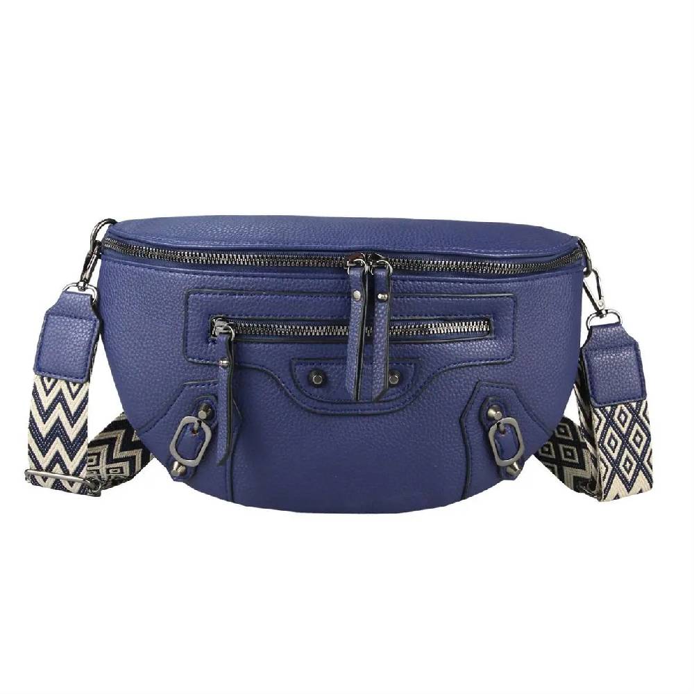 Damen Tasche Gürteltasche Umhängetasche Bodybag Brusttasche Muster Gürtel Bauchtasche Crossbody Hüfttasche Crossover Schultertasche Handytasche Leder Optik Kauf eins, bekomm eins gratis