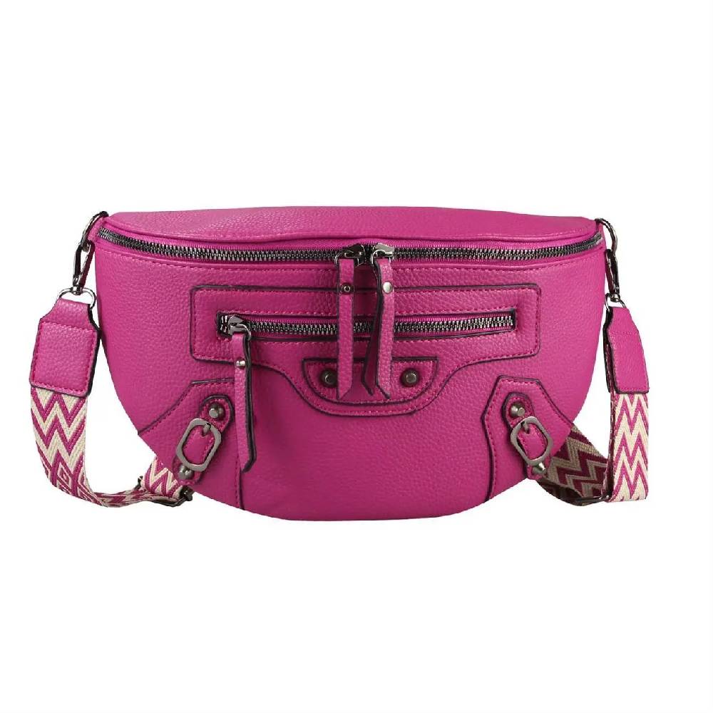 Damen Tasche Gürteltasche Umhängetasche Bodybag Brusttasche Muster Gürtel Bauchtasche Crossbody Hüfttasche Crossover Schultertasche Handytasche Leder Optik Kauf eins, bekomm eins gratis