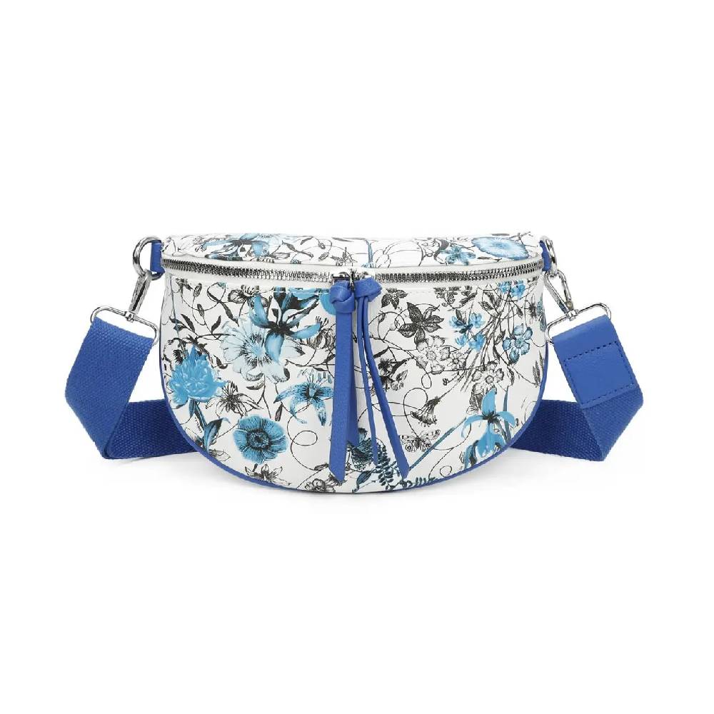 OBC Damen Blumen Tasche Schultertasche Gürteltasche Crossbody Hüfttasche Bauchtasche Umhängetasche Cross-Over Bodybag Handytasche Reisetasche Kosmetiktasche Kunst-Leder Sonderangebote