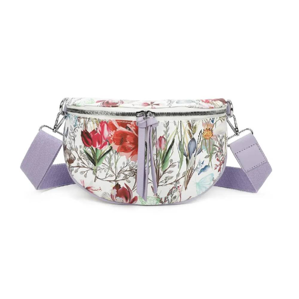 OBC Damen Blumen Tasche Schultertasche Gürteltasche Crossbody Hüfttasche Bauchtasche Umhängetasche Cross-Over Bodybag Handytasche Reisetasche Kosmetiktasche Kunst-Leder Sonderangebote