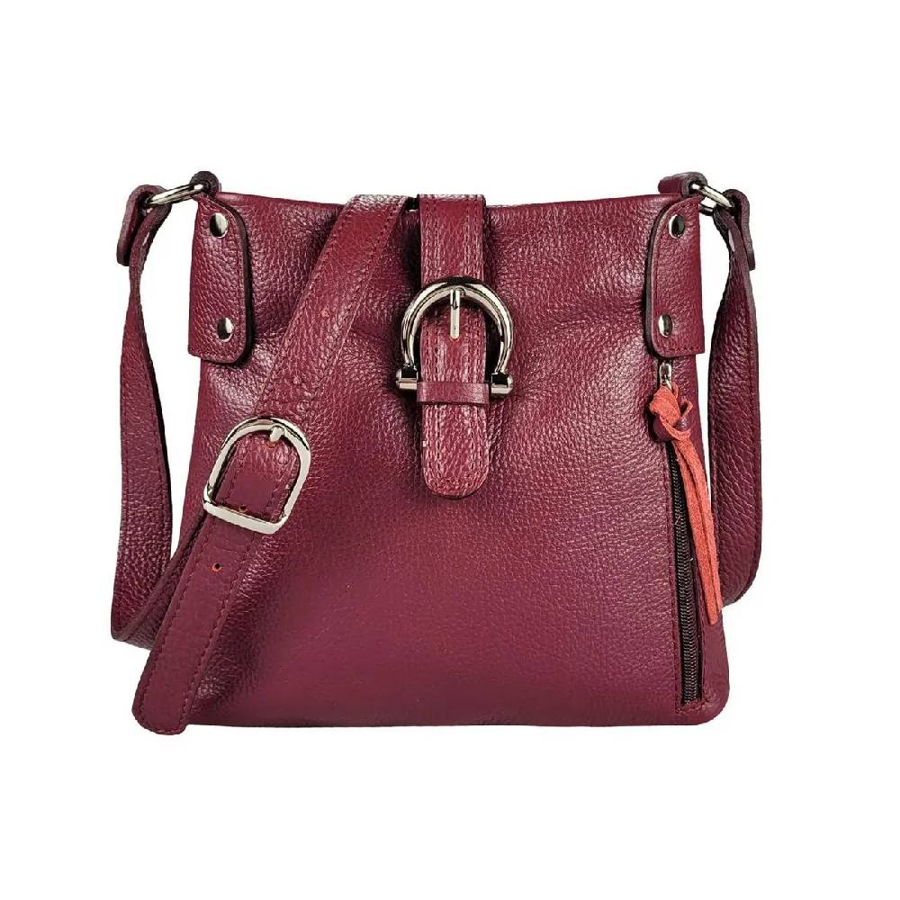 OBC Made in Italy DAMEN LEDER TASCHE Schultertasche CrossOver Handtasche Umhängetasche Bodybag Abendtasche Crossbody Ledertasche JETZT KAUFEN