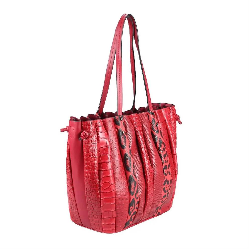 OBC XXL DAMEN TASCHE Shopper Handtasche Arbeit Bag Umhängetasche Schultertasche Leder Optik Kroko Strauß Leoparden Print Nur für heute
