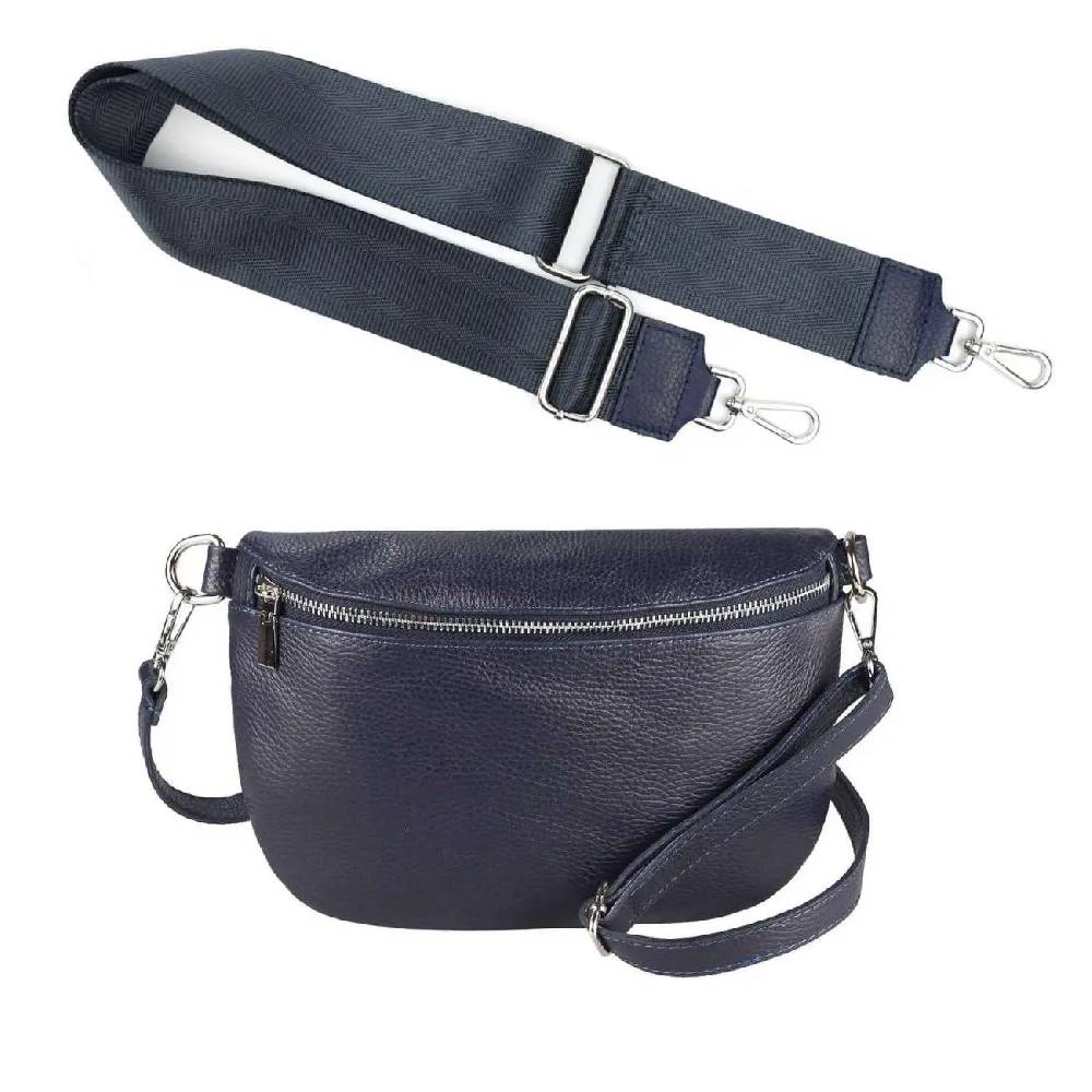 Made in Italy OBC DAMEN SET Gürteltasche + Schultergurt LEDER Crossbody Hüfttasche Bauchtasche Umhängetasche Brusttasche CrossOver Bodybag Schultertasche Handytasche Geldtasche Tasche Kosmetiktasche Discount Store für neue Produkte