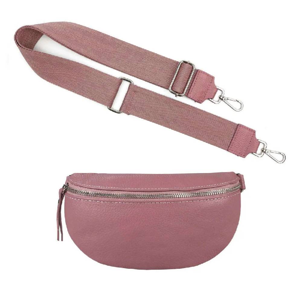 Made in Italy OBC DAMEN SET Gürteltasche + Schultergurt LEDER Crossbody Hüfttasche Bauchtasche Umhängetasche Brusttasche CrossOver Bodybag Schultertasche Handytasche Geldtasche Tasche Kosmetiktasche Discount Store für neue Produkte