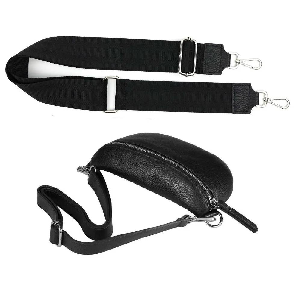 Made in Italy OBC DAMEN SET Gürteltasche + Schultergurt LEDER Crossbody Hüfttasche Bauchtasche Umhängetasche Brusttasche CrossOver Bodybag Schultertasche Handytasche Geldtasche Tasche Kosmetiktasche Discount Store für neue Produkte