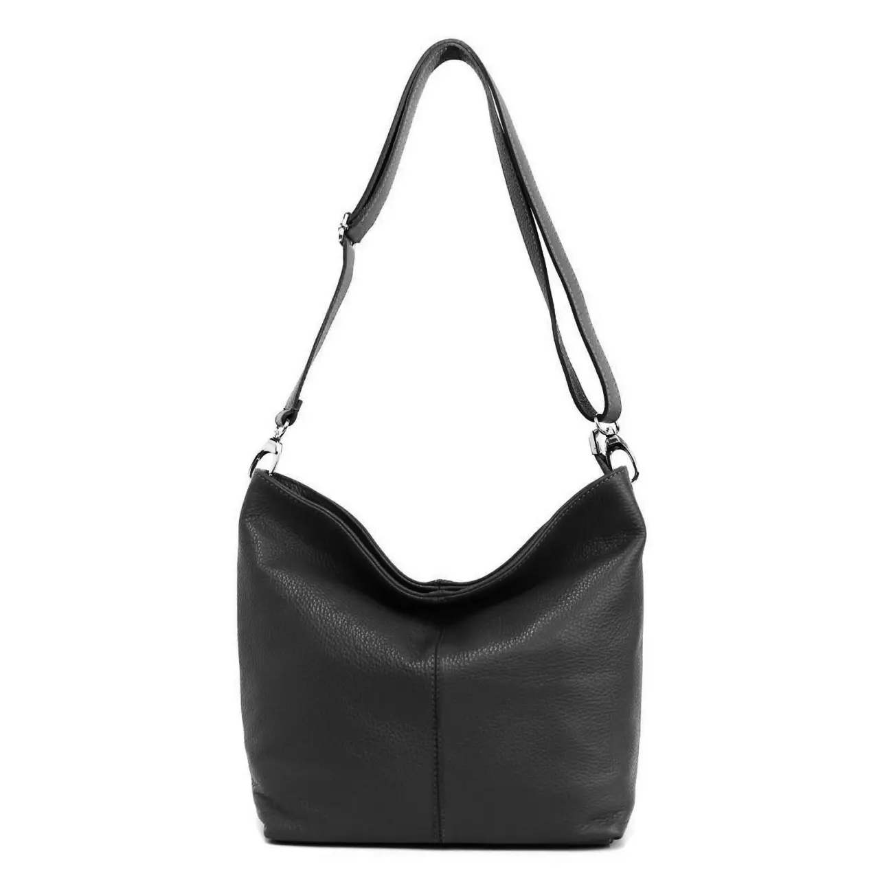 MADE in ITALY Damen LEDER TASCHE Umhängetasche Shopper Cross Over Body Bag Handtasche Ledertasche Schultertasche Hobo Bag Kostenloser Versand international