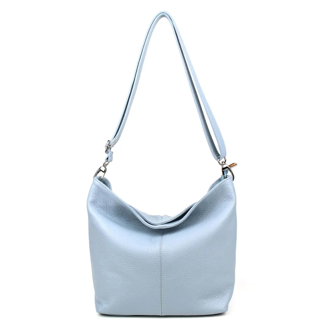 MADE in ITALY Damen LEDER TASCHE Umhängetasche Shopper Cross Over Body Bag Handtasche Ledertasche Schultertasche Hobo Bag Kostenloser Versand international