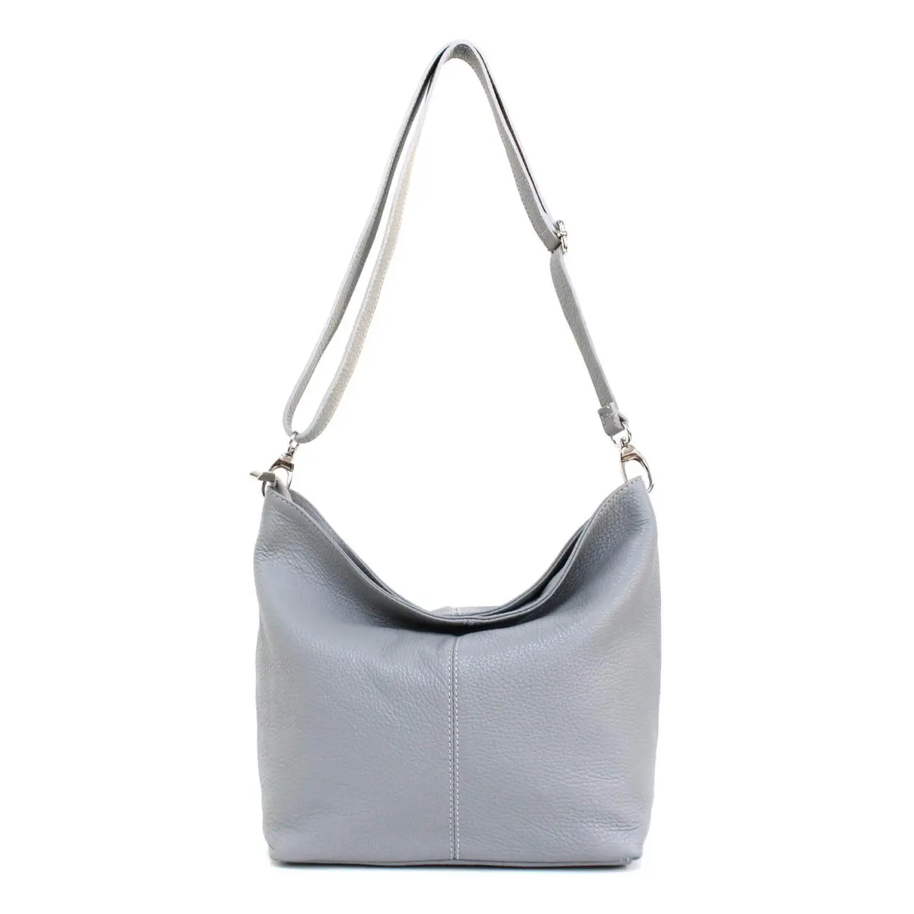 MADE in ITALY Damen LEDER TASCHE Umhängetasche Shopper Cross Over Body Bag Handtasche Ledertasche Schultertasche Hobo Bag Kostenloser Versand international