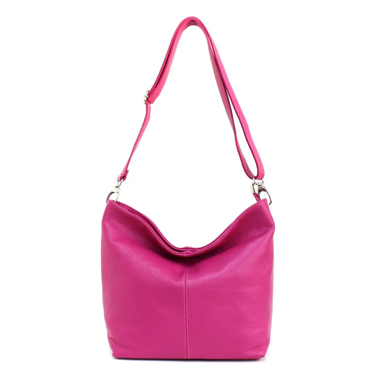 MADE in ITALY Damen LEDER TASCHE Umhängetasche Shopper Cross Over Body Bag Handtasche Ledertasche Schultertasche Hobo Bag Kostenloser Versand international